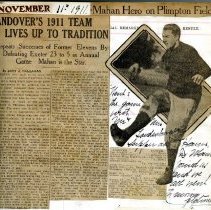 Andover's 1911 Team Lives Up to Tradition [newspaper article on Philips Andover/Philips Exeter Football game [November 11, 1911]